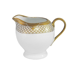 Jogo De Jantar 81 Pçs Porcelana Off White Ouro Prensado - comprar online