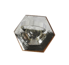 Lanterna Maior Decorativo Sextavado Madeira E Metal na internet
