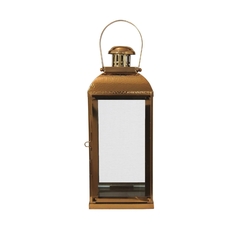 Lanterna Classico C Alça Metal Rose Gold Alta Decoração - loja online