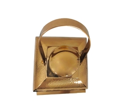 Lanterna Classico C Alça Metal Rose Gold Alta Decoração - loja online