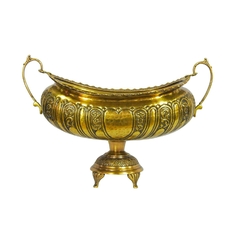 Centro De Mesa Abaulado Dourado Lindo Design - comprar online