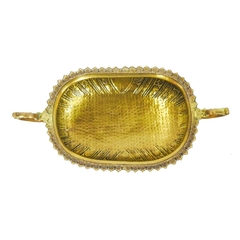 Centro De Mesa Abaulado Dourado Lindo Design na internet