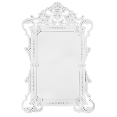 Espelho Veneziano Cristal Moldura Finos Traços Decorativos - comprar online