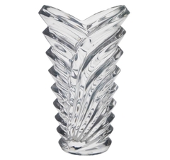 Vaso Cristal Lapidado Translucido Design Contemporaneo - comprar online