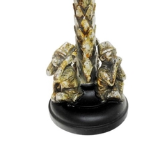 Escultura Castiçal Maior Macaco Cego Surdo Mudo Prata - comprar online