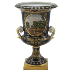 Ânfora Vaso Classica Francesa Ouro Prensado Rico Detalhes - comprar online