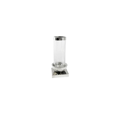 Castiçal Metal Com Cristal Design Minimalista Impecavel - comprar online