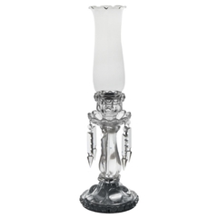 Castiçal Todo Em Cristal E Com Cupula Design Sofisticado - comprar online