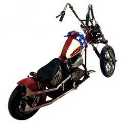 Miniatura Em Metal Moto Bandeira Americana - LUXdécor