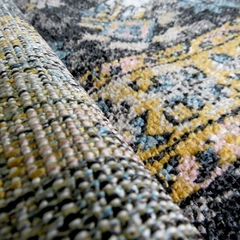 Tapete Persa Eclipse Preto Luxuoso Alto Padrão - LUXdécor