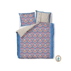 Kit Capa De Edredom Queen Azul Escuro Em Algodão