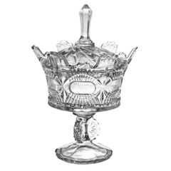 Potiche Bomboniere Cristal Lapidado Decoração Ambientes - comprar online