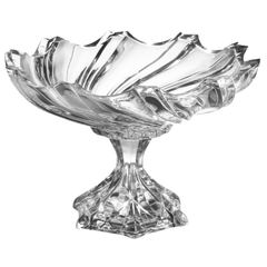 Centro De Mesa Cristal Lapidado Relevo C Base - comprar online