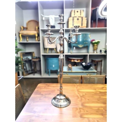 Candelabro Classico 05 Pontas Maior Prata Fino Design