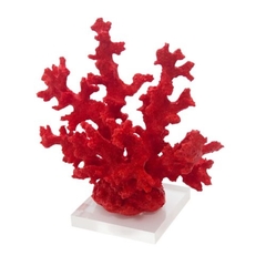 Coral Decorativa 25cm Resina Vermelho Belissima - comprar online