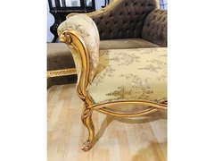 Namoradeira Recamier Madeira Entalhes Luiz Xv - LUXdécor