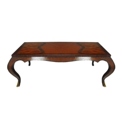 Mesa De Jantar Francesa Marchetado Rádica Luiz Xv - comprar online
