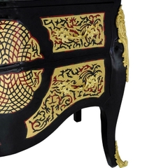 Cômoda Classica Madeira Maciça Marchetaria Dourada Luxo na internet