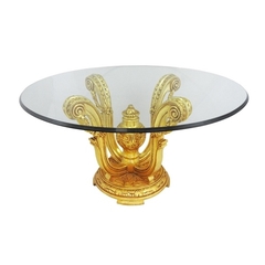 Mesa De Jantar Redonda Luiz Xv Madeira Entalhes Fino Design
