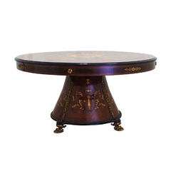Mesa De Jantar 160cm Europeu Redonda Madeira - LUXdécor