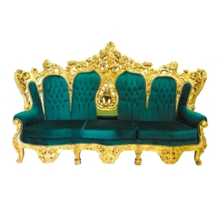 Sofa Alpes Suiço Madeira De Lei Folhado A Ouro Luxo na internet