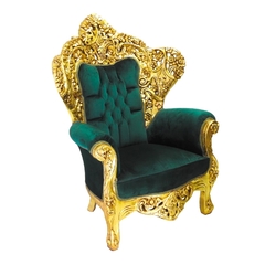 Sofa Alpes Suiço Madeira De Lei Folhado A Ouro Luxo - comprar online