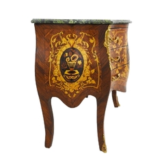 Cômoda Bombê Marquiterrie Florais Sob Rádica Com Bronze Luxo - LUXdécor