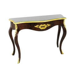 Aparador Madeira Maciça Imbuia Detalhes Dourado Luiz Xv Luxo