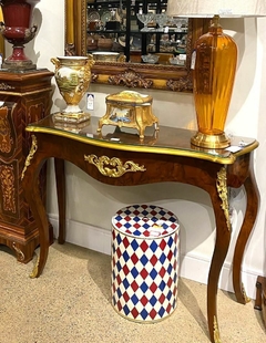 Aparador Madeira Maciça Imbuia Detalhes Dourado Luiz Xv Luxo - loja online