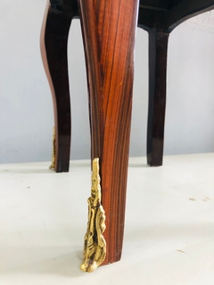 Mesa Cabeceira de Cama Francesa c Bronze Alta Decoração - loja online