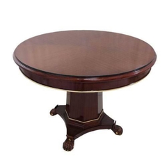 Mesa Hall Imbuia Pata de Leão Fino Design Alta Decoração