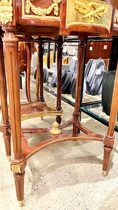 Mesa de Apoio Oval Luiz XVI Francesa Alto Padrão - loja online