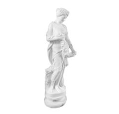Escultura Marmore Carrara Branco Esculpido Manualmente Rico