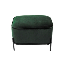 Banqueta Ret. Metal Preto Estofado Verde na internet
