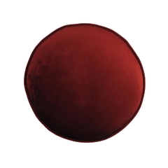 Banqueta Redonda Est. Vermelho Base Metal Preto - comprar online