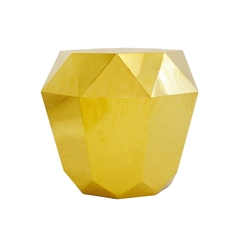 Mesa Auxiliar Metal Dourado Design 3d Moderno Luxo na internet