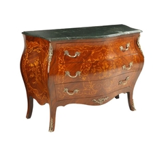 Cômoda Francesa Fina Marchetaria Alto Padrão Madeira