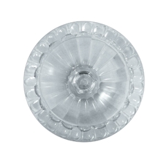 Centro De Mesa Redondo Cristal Transparente C Base - LUXdécor