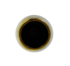 Vaso Rústico Pequeno Ceramica Cinza E Dourada Contemporaneo - comprar online
