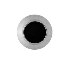 Vaso Pequeno Ceramica Todo Prata Design Texturizado - LUXdécor