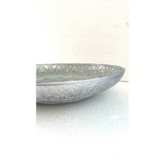 Imagem do Centro De Mesa Indiano 33cm Design Flor Prateado