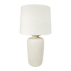 Abajur Decorativo Off White Texturizado Alto Padrão