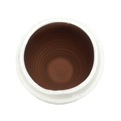 Vaso Decorativo Maior Ceramica Branco Contemporaneo na internet