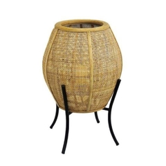 Lanterna Marrom Decorativo c Suporte Fino Acabamento