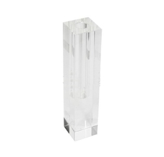 Enfeite Castiçal Maior Cristal Incolor Luxo Design