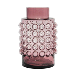 Imagem do Vaso Decorativo Cristal Detalhes Relevo Bolha
