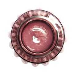 Vaso Decorativo Cristal Detalhes Relevo Bolha - loja online