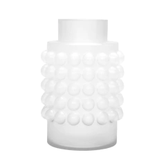Vaso Decorativo Cristal Detalhes Relevo Bolha na internet