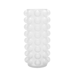 Vaso Decorativo Maior Redondo Bolha Cristal Branco na internet
