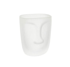 Vaso Cristal Rosto em Relevo Menor Contemporâneo Design na internet